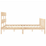 Bed Frame without Mattress 160x200 cm Solid Wood Pine 3193281