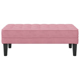 Bench with Cushion Pink 113 x 57 x 39 cm Velvet 42001951