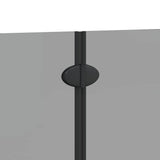Shower Enclosure Black 120 x 140 cm ESG Glass and Aluminium 42018545