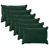 Cushion with Pillow HOUTEN 6 pcs Dark Green Velvet 933229