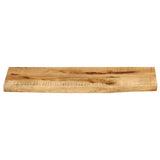 Table Top 80x40x3.8 cm Live Edge Solid Wood Rough Mango 370394