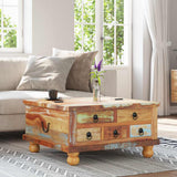 Coffee Table Reclaimed Wood 70x70x38 cm 243978