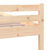 Bed Frame without Mattress Solid Wood 135x190 cm Double Double 814794