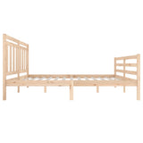 3100654 Bed Frame without Mattress Solid Wood 140x200 cm