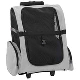 Pet Trolley 3-in-1 Design Grey 48x32x cm Oxford Fabric 42007373