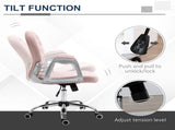 Office Chair, Swivel Desk Chair, Velvet Vanity Chair with Adjustable Height and Rolling Wheels for T3398P328192