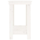 Work Bench White 80x50x80 cm Solid Wood Pine 822497
