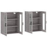 Wall Mounted Cabinets 2 pcs Grey Sonoma Engineered Wood 3197943
