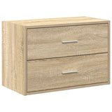 ZNTS Cabinet with 2 Drawers Sonoma Oak 60x31x40 cm Engineered Wood 858825