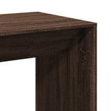 ZNTS Bar Table Brown Oak 51x50x103.5 cm Engineered Wood 854424