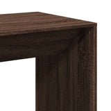 Bar Table Brown Oak 51x50x103.5 cm Engineered Wood 854424