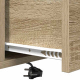 Bedside Cabinet Sonoma Oak 40 x 31 x 60 cm Engineered Wood 859442