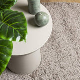 Shaggy Rug PAMPLONA High Pile Modern Beige 160x160 cm 375214