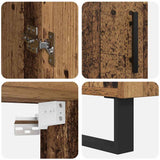 Highboard Old Wood 34.5 x 34 x 180 cm Engineered Wood 3415611