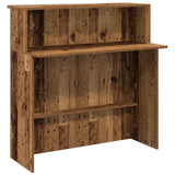 Reception Desk Old Wood 200x50x103,5 cm Engineered Wood 3324221