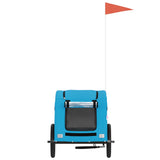 Pet Bike Trailer Blue Oxford Fabric and Iron 93960