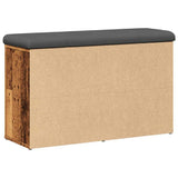 Shoe Bench Old Wood 82x32x50 cm Engineered Wood 857623