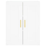 Highboard White 69.5x34x180 cm Engineered Wood 3199929