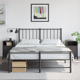 Bedside Cabinets 2 pcs Black 36x39x59 cm Steel 846717