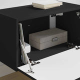 TV Wall Cabinet Black 60 x 31 x 29.5 cm Engineered Wood 892191