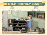 Toy Storage Unit with 8 Removable Bins, Storage Shelves, Cabinet, Grey T3398P347689