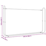 Firewood Rack with Rain Cover 250x25x150 cm Galvanised steel 4100711