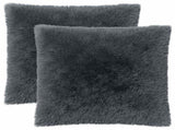 Cushion with Pillow HEERLEN 2 pcs Anthracite PV Fleece 928296