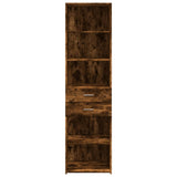 Highboard Smoked Oak 50x42.5x185 cm Engineered Wood 3281459