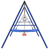 Outdoor Swing Set with Swing, Trapeze, Nest Swing 3283630