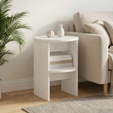 Side Cabinet High Gloss White 40 x 50 cm Engineered Wood 899824
