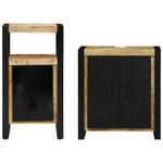 Bathroom Furniture Set 2 pcs Brown Soild rough mango wood 3305600