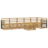 Outdoor Sofa Set 7 pcs White 59 x 59 x 37 cm Solid Acacia Wood 3391964