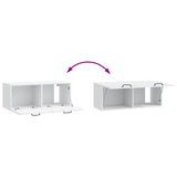 Wall-Mounted TV Cabinet White 78.5 x 31 x 30 cm Engineered Wood 899395