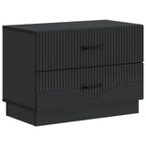 Bedside Cabinet Black 62 x 34.5 x 44.5 cm Engineered Wood 895236
