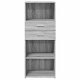 Highboard Grey Sonoma 50x42.5x124 cm Engineered Wood 846178