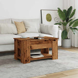 Coffee Table Old Wood 79x49x41 cm Engineered Wood 856928