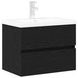 Bathroom Sink Cabinet Black Oak 60 x 39 x 62 cm Engineered Wood 3333143