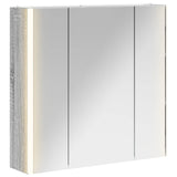 Bathroom Mirror Cabinet Grey Sonoma 63.5 x 15.5 x 60.5 cm 889252