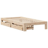 Bed Frame without Mattress 90x200 cm Solid Wood Pine 3309008