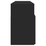 TV Cabinet with LED Lights Black 120x30x50 cm 804302