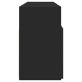 TV Cabinet with LED Lights Black 120x30x50 cm 804302
