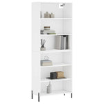 Highboard White 69.5x32.5x180 cm Engineered Wood 3189581