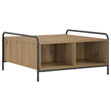 Coffee Table Artisan Oak 80 x 80 x 41 cm Engineered Wood 8013601