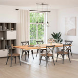 Dining Table Legs U-Shaped 3 pcs White 100x cm Steel 4013213
