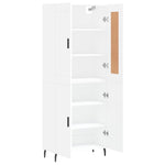 Highboard White 69.5x34x180 cm Engineered Wood 3199569