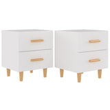 Bed Cabinets 2 pcs White 40x35x47.5 cm 811971