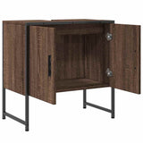 Bathroom Sink Cabinet Brown Oak 60x33x60 cm Engineered Wood 842460