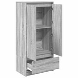 Cabinet with Drawer Grey Sonoma 55.5x34x119.5 cm Engineered Wood 861648