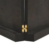 Table Top Dark Brown 140x60x cm Treated Solid Wood Live Edge 364033