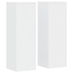 Plant Stands 2 pcs White 33x33x100 cm Engineered Wood 3307882